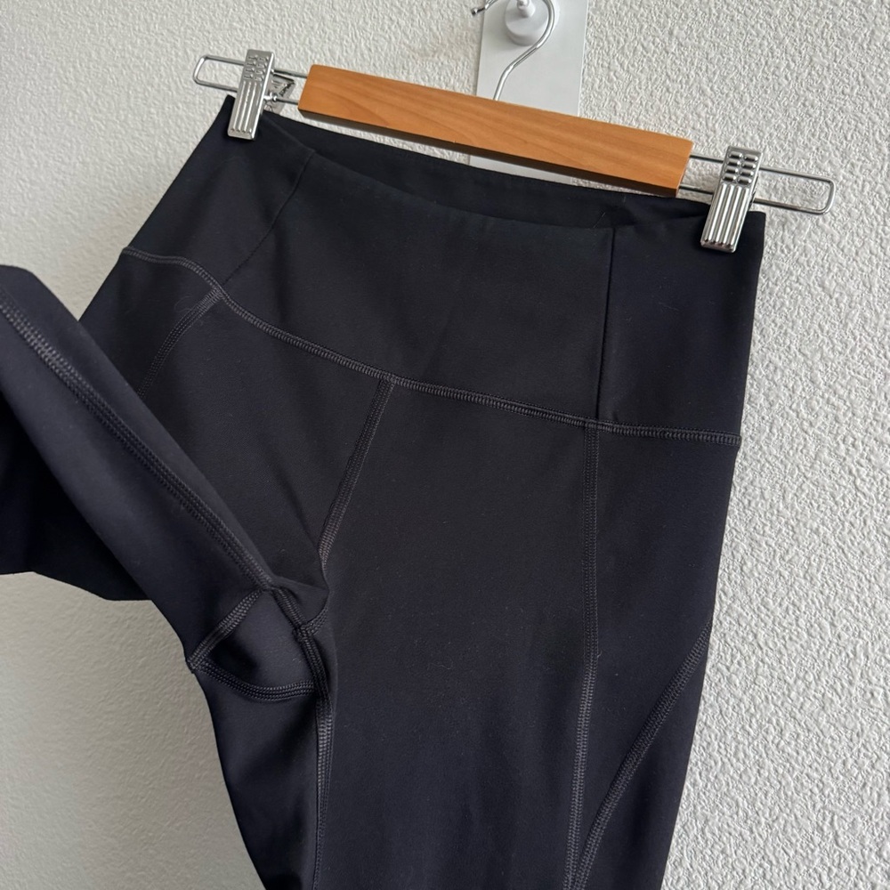 Girlfriend Collective Black Leggings Four Way Stretch Activewear Minimal Gym - Picture 6 of 11